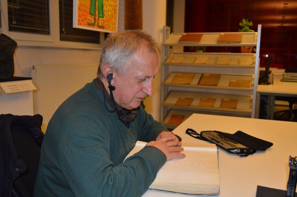 Sead Muhamedagić na događanju posvećenom Vladimiru Nazoru,u knjižnici, studeni 2019. godine
